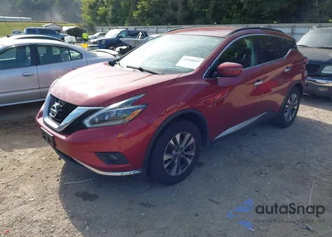 2018 Nissan Murano Sv z USA, uszkodzony, nr VIN 5N1AZ2MH8JN120330